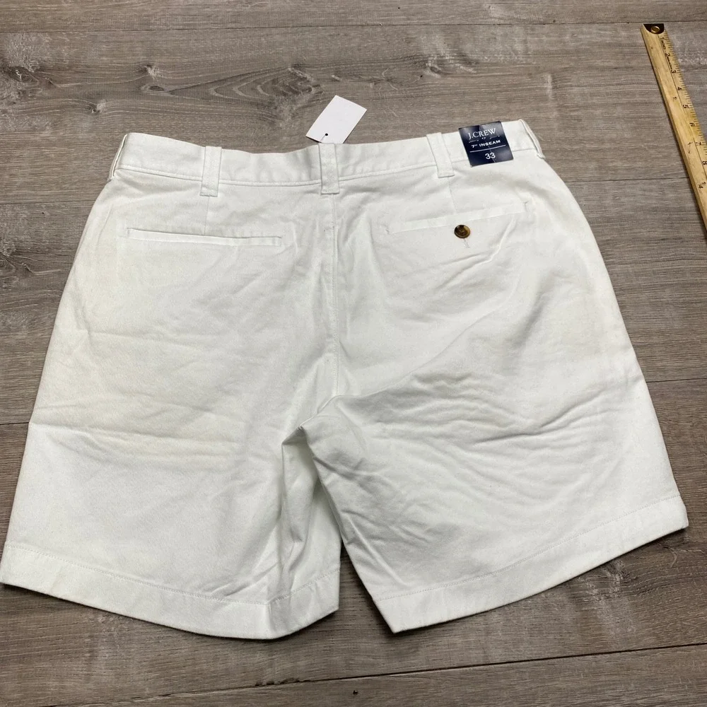 J.Crew Chino Shorts Mens 33 White 7